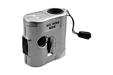 Микроскоп Pro Legend 60x мини, с подсветкой (1 LED) и ультрафиолетом PL4443