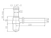 Сифон для раковины Rav Slezak MD0545SM бронза