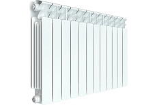 Биметаллический радиатор Rifar BASE 500 12 секций, боковое подключение RAN30H1KPV7MT5