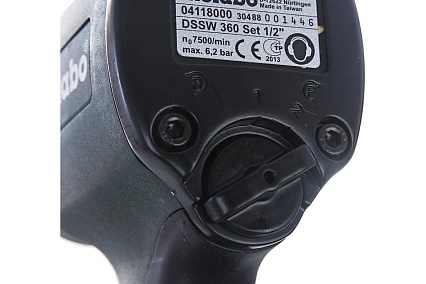 Пневмогайковерт Metabo DSSW 360 Set 1/2"+10 головок 604118500