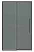 Душевая дверь Grossman Galaxy 140x195 тонированное, черный матовый 100.K33.01.140.21.10