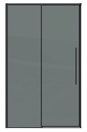 Душевая дверь Grossman Galaxy 140x195 тонированное, черный матовый 100.K33.01.140.21.10