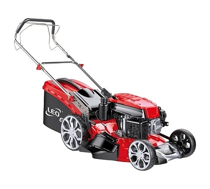 Газонокосилка LEO LM48Z-L, 171 сс, высота регулировки 30-80 мм, ширина кошения 48 см, самоходная, бак на 70 л, корпус сталь 1872
