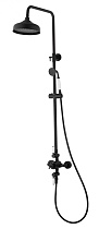 Душевая стойка Wonzon&Woghand Retro WW-B3041-MB термостат, черный матовый