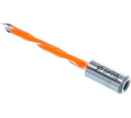 Сверло присадочное усиленное сквозное (5x77 мм; S=10x20 мм; LH) ROTIS 422.0577L