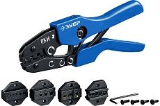 Набор в кейсе, пресс-клещи, 5 матриц Зубр ПК-Н Профессионал 45455