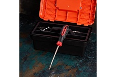 Шлицевая отвертка Rexant SL 6х125 мм, трехкомпонентная рукоятка, сталь S2 12-4723-1