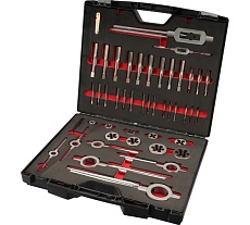 Набор метчиков и плашек H-Tools UNC 1/4 - 1,0 HSS-G 46пр 245072HT