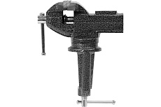 Тиски слесарные AV Steel настольные, поворотные, 80мм с наковальней AV-940408