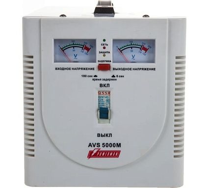 Стабилизатор напряжения Powerman 1ф 5 кВА AVS 5000 M 1192179