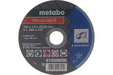 Круг отрезной по металлу Novorapid (125x1.0x22.2 мм) Metabo 616506000