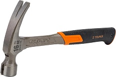 Молоток-гвоздодер Truper MXR-16 17857 с полированным бойком, металлическая ручка