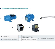 Насосная станция AquamotoR APS ARJET 100-24 AR152011