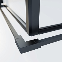 Душевой уголок Vincea Soft 2 VSS-3SO2900CLB 90x90 черный, прозрачное