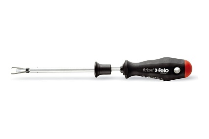 Плоская отвертка Felo шлицевая, SL 4,0х0,8, с захватом для крепежа 52004510
