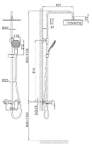 Душевая стойка D&K Rhein Reisling DA1273701B03