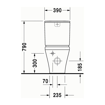 Бачок для унитаза Duravit DuraStyle 0935100005