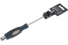 Шлицевая силовая магнитная отвертка Rockforce Profi S2 SL5.5x125мм RF-70255125(28256)