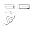 Полка Emco System2 3545 001 24, 18 см хром