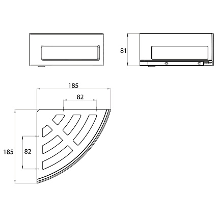 Полка Emco System2 3545 001 24, 18 см хром