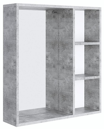 Зеркальный шкаф Onika Девис 65 см бетон чикаго, 206542