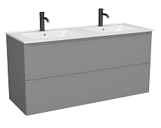 Тумба с раковиной ЗОВ Дион 120 см платиновый