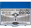 Набор метчиков и плашек SDW TOOLS 45 предметов, M6-M24, металл кейс ta00310