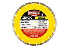 Диск алмазный сегментированный ECO 206-226 (230х22 мм) Hammer 596669