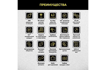 Пневматическая трещетка Technicom TC-RW2026C