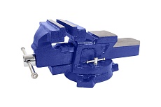 Слесарные поворотные тиски с наковальней Kraft 150 мм KT 705210