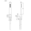 Душевой гарнитур AQUAme AQM8712CR хром