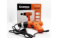 Дрель электрическая шуруповерт Gramex HED-350 (350Вт, пат-10мм, 13Hm, 1 скор, 0-800 об/мин) (1/10) 29654