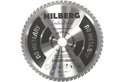 Диск пильный Industrial Металл (250х30 мм; 60Т) Hilberg HF250