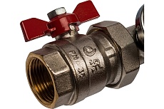 Распределительный коллектор из латуни с расходомерами 5 вых. STOUT SMB 0473 000005