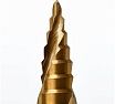 Сверло ступенчатое по металлу Advancetool 4-20 мм, HSS6542M2 (Р6М5) c TiN покрытием ADT-СМСТ0420Т