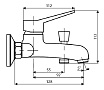 Смеситель для ванны Dorff Optima D2010008 с душем, хром