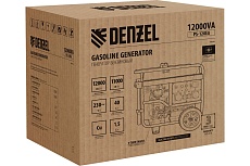 Бензиновый генератор Denzel PS-120EA 12 кВт, 230 В, 40 л, разъём ATS, электростартер 946964