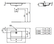 Раковина Ideal Standard Tempo 61 см