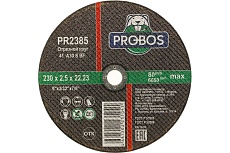 Круг отрезной абразивный 230x2.5x22.23 мм PROBOS PR2385