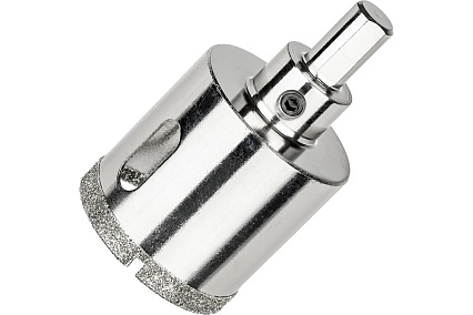 Коронка алмазная по керамограниту и керамике с центрирующим сверлом 40 мм Diamond Industrial DIDCSC040