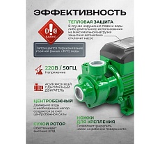 Насос вихревой поверхностный Rockforce (230В, 50Гц, 750Вт, 50л/мин) (обмотка CU) RF-QB80 COPPER(61211)