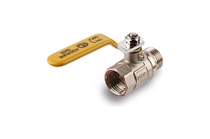 Шаровой кран для газа Aqualink 1 вн-нар ручка 7106