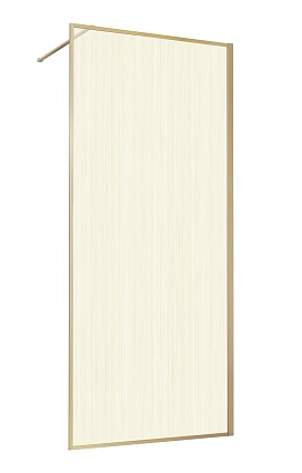 Душевая перегородка Vincea Волк-Ин (Walk-In) VSW-1HP900GWBG 90x200 брашированное золото, ламинированное с золот.нитями