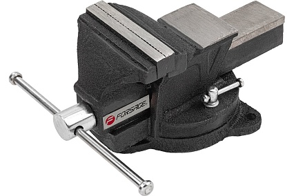 Тиски стальные поворотные с наковальней Forsage 5" (125мм) F-6540105(60508)