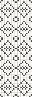 Вставка Meissen Pret a Porter Black&White Mosaic 25х75 см, O-PRP-WIU441-16