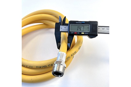 Газовый шланг TUBOFLEX 1/2 ВР/НР, 2 м, желтый 4828582