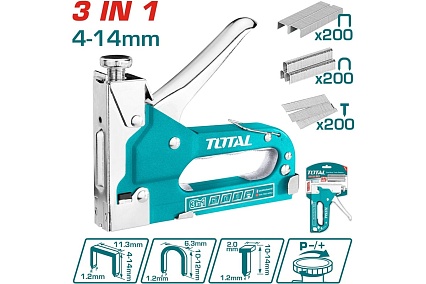 Степлер 3 в 1 Total THT31143