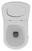 Подвесной унитаз D&K Venice DT1026016 безободковый, с микролифтом, белый