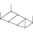 Каркас для ванн Riho Rethink Space 160x75 L/R