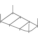 Каркас для ванн Riho Rethink Space 160x75 L/R